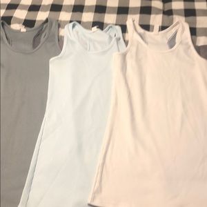 Lot of three under armour tank tops